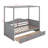 Twin Size Canopy Bed With 2 Drawers, Wooden Daybed Frame, Sofa Bed, Platform Bed Frame For Kids, Teens, Adults-1010398237