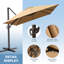 Parasol en porte-à-faux de patio 10 x 13 pi avec base lestée-399562147