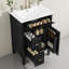 Meuble-lavabo moderne 24 po avec lavabo, armoire de rangement en bois massif avec tiroir rabattable et tablette ajustable, meuble-lavabo vert autoportant avec quincaillerie dorée-179960540