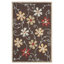 Tapis brun / rouge en laine touffeté à la main Emrick-22210624