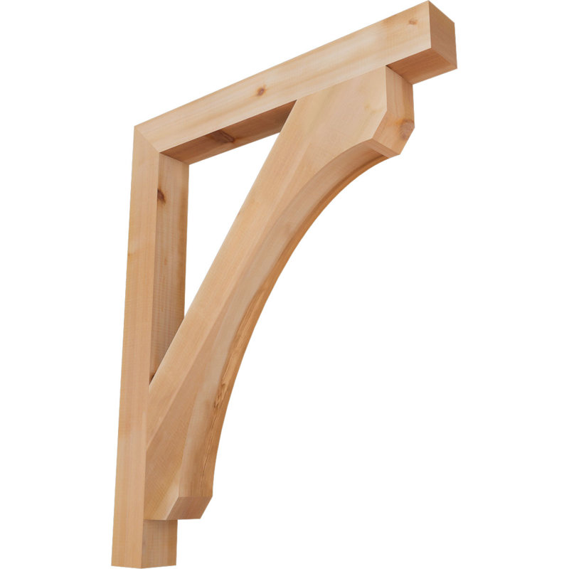 Support en blocs de cèdre rouge occidental l 3 1/2 po x P 34 po x H 42 po, Cèdre rouge, Lisse, H 42 po x l 3,5 po x P 34 po