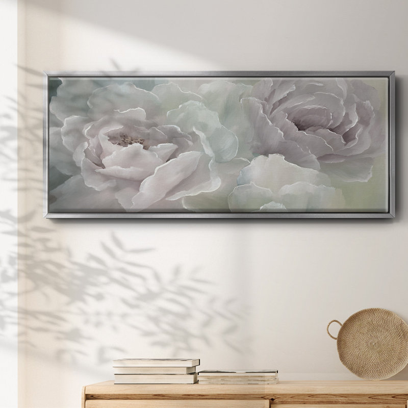 Peony Lace- Framed Canvas
