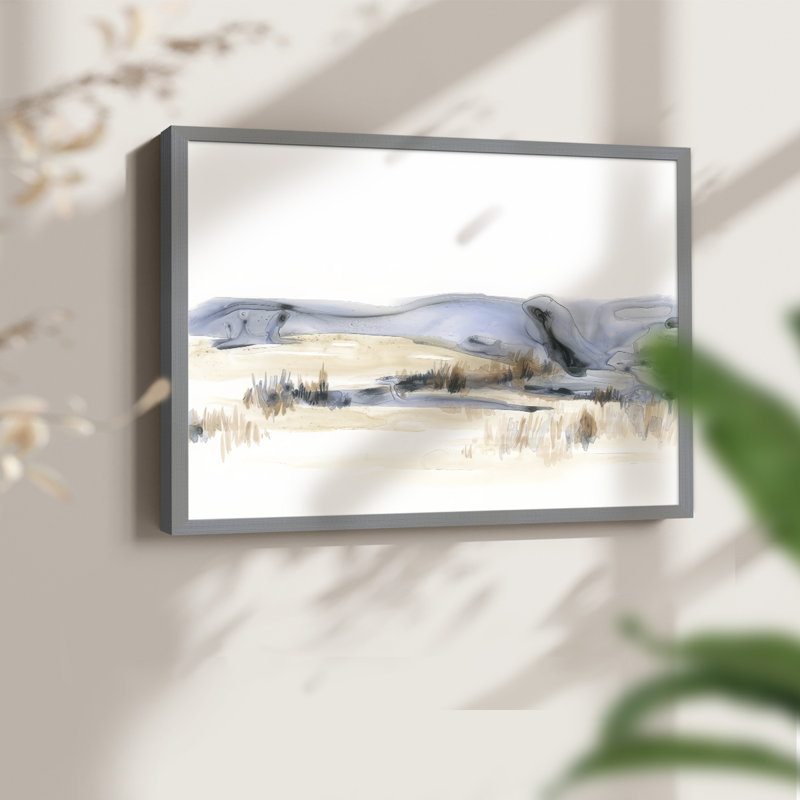 Reedy Flats II -Framed Print - Restickable