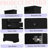 Black Tall Storage Cabinet With 3 Drawers And Adjustable Shelves For Bathroom-1888555790