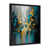 Impression noire sur toile encadrée sélectionné