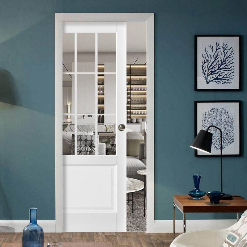 Porte blanche Felicia, 18 po x 80 po