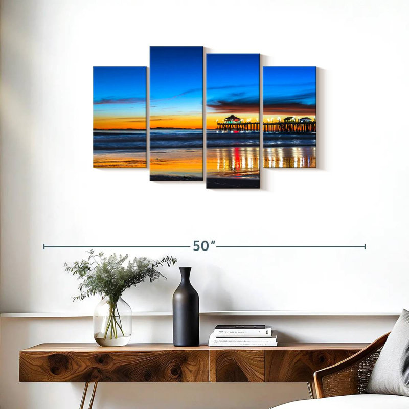 Nicci Scenic Huntington Beach Sunset, H 22 po x l 36 po