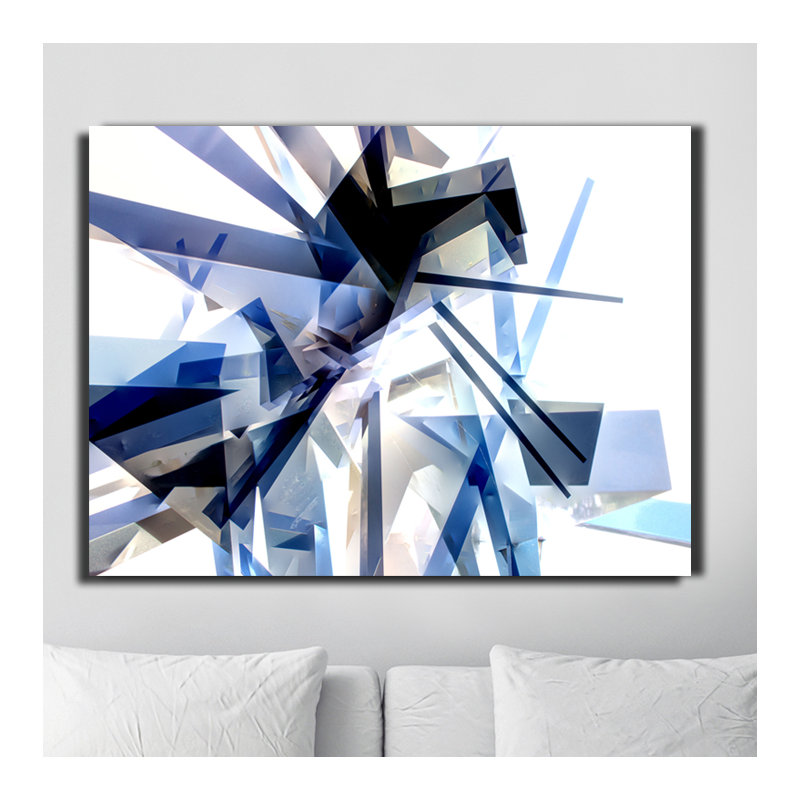 Vibrant Geo IV - impression d'art graphique, H 12 po x l 16 po x P 1 po