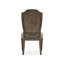 Chaise d'appoint en tissu touffeté brun Kade