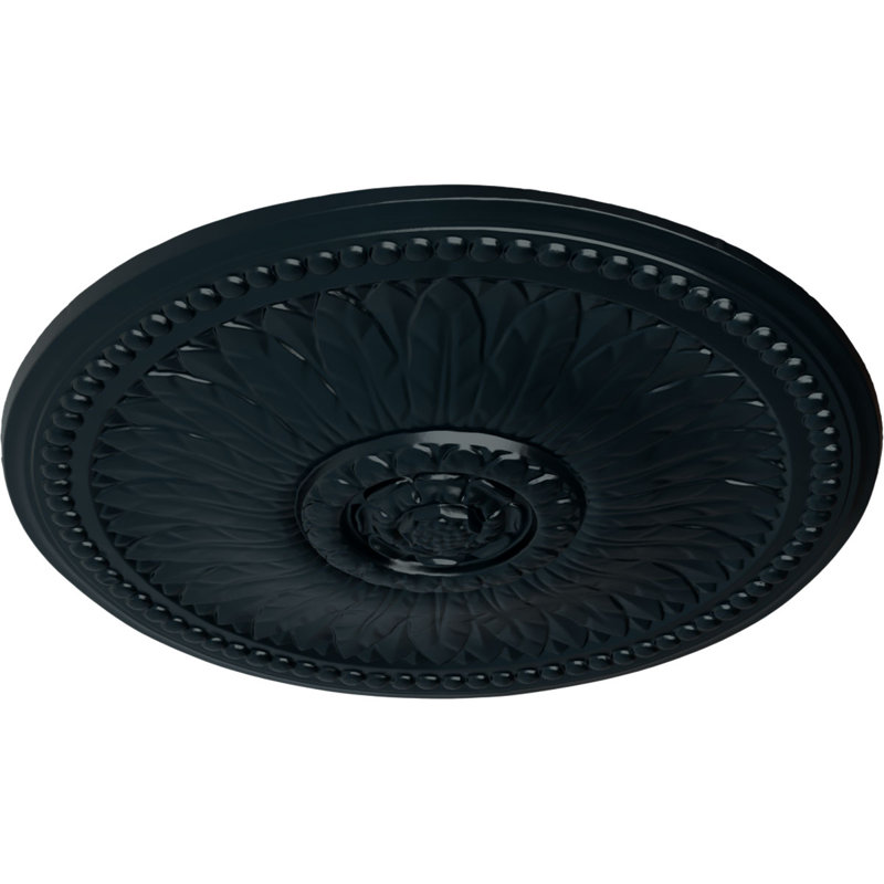Endurathane Alexa Ceiling Medallion, 20 1/2"OD x 1 7/8"P (Fits Canopies up to 2 7/8")Hand-Painted Flash Copper Finish