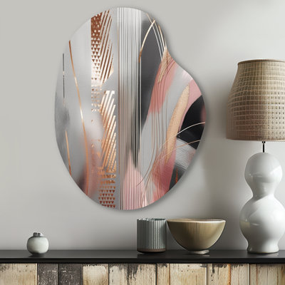 Jolie - Irregular Shape Abstract Modern Shapes Transitional Metal Wall Art, Asymmetrical Metal Wall Sculpture Print