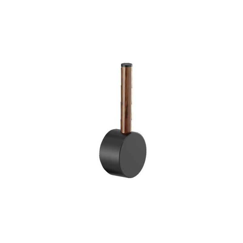Odin® Pull-Down Faucet with Square Spout, Matte Black, Wood Lever