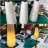 Rennata Height Adjustable Luxurious Kitchen Island Alabaster Conical Gold Pendant Lights(Set of 3)-513232940