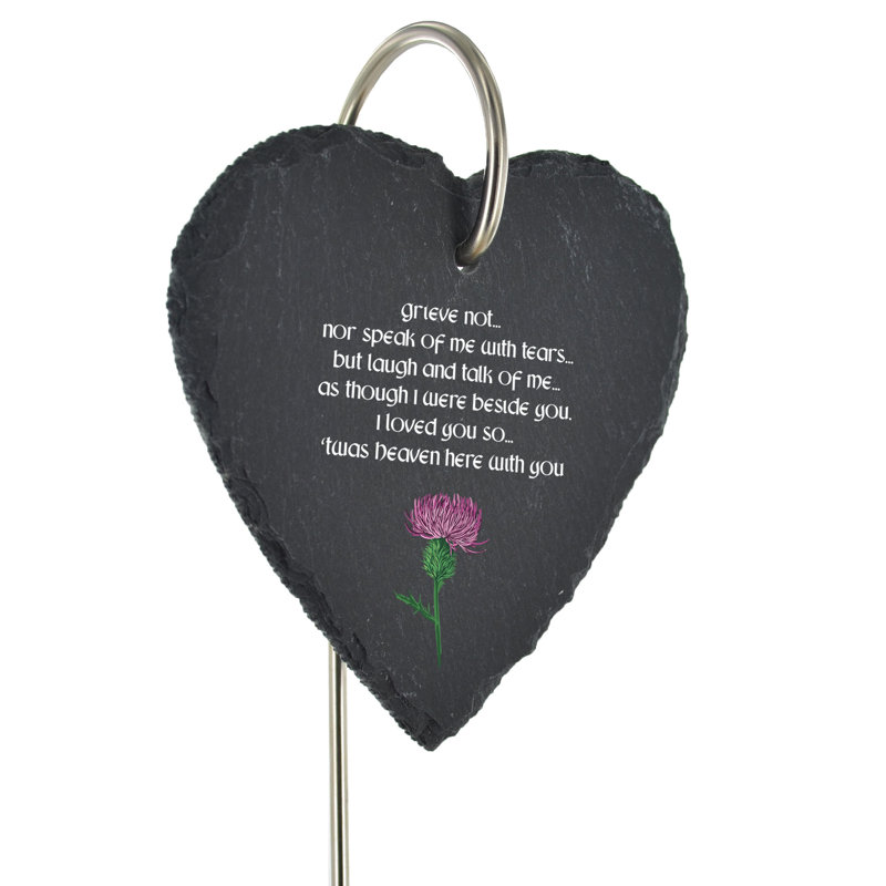 Kana Weather Resistant Stone Plants & Flowers Memorial Plaque/Stone