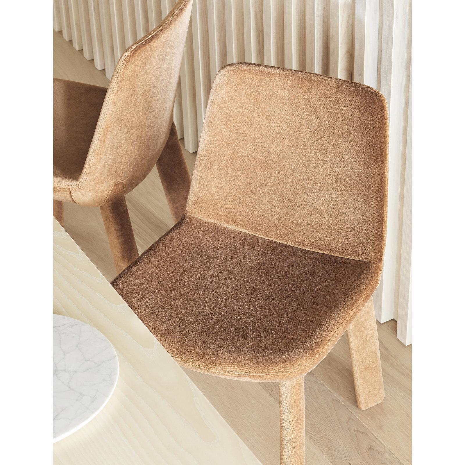 Neat Dining Chair, Copper Velvet