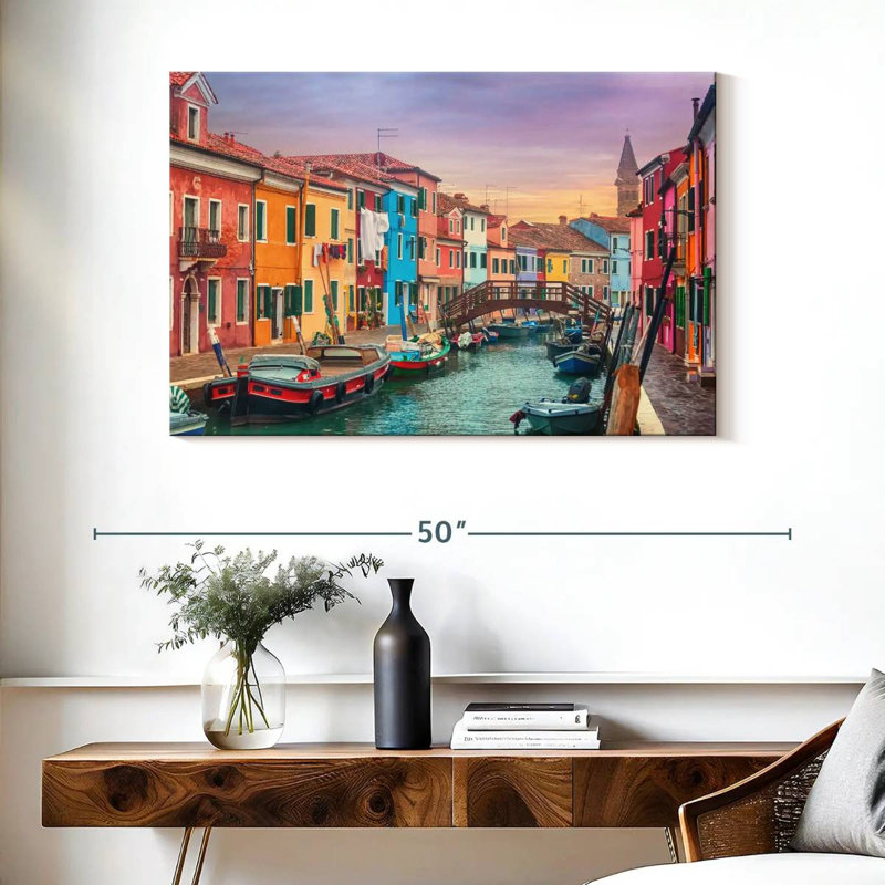 Kavia Dusk In Burano, H 26 po x l 39 po