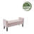 Granie Velvet Storage Bench with Wooden Legs-1881197295