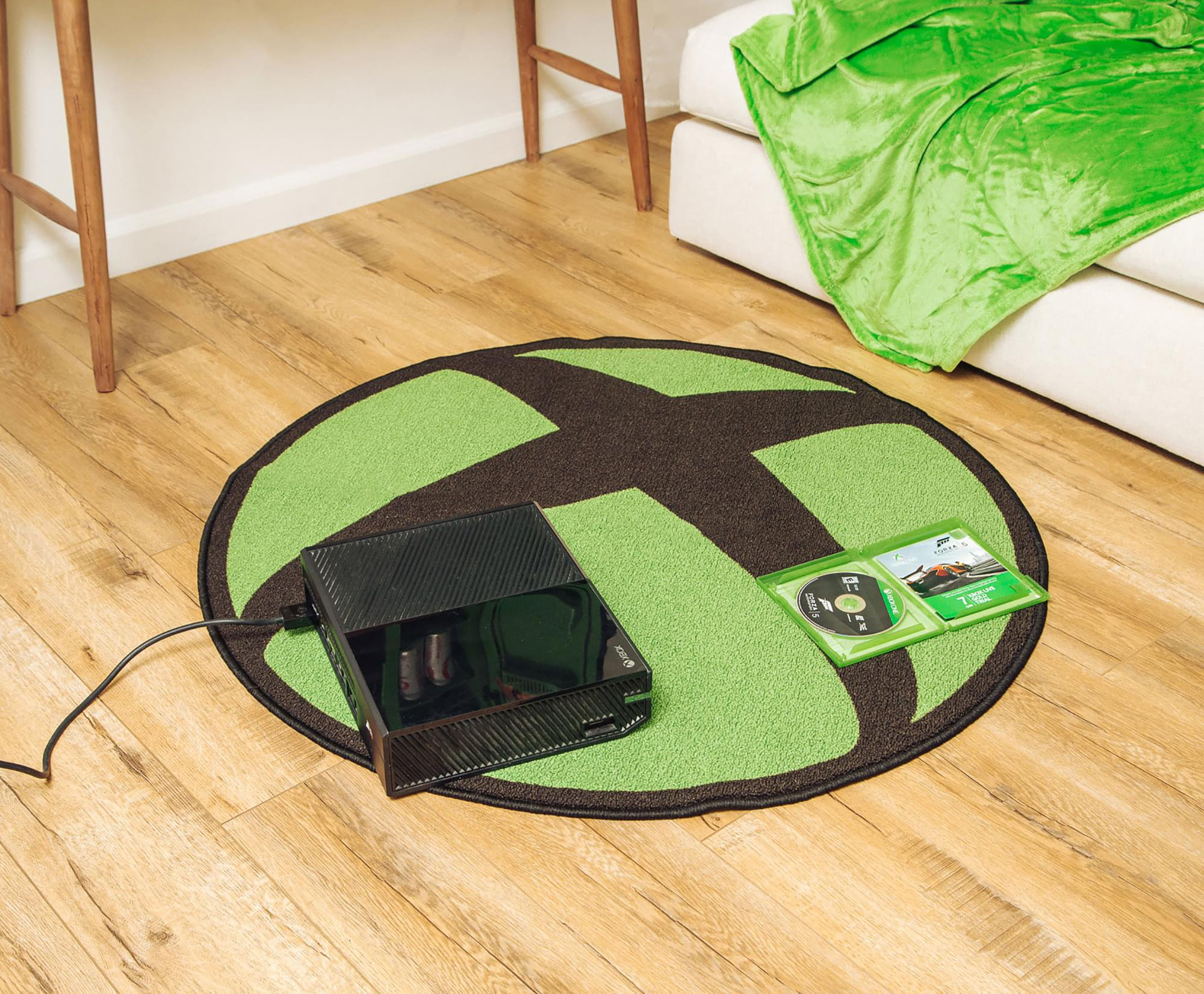 Xbox 360 Rug Ukonic Xbox Logo Area Rug | 39 X 39 Inches - Wayfair Canada