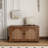 Fluted Storage Bench With 2 Doors, 2 Tier Shoe Cabinet Bench With Adjustable Shelf