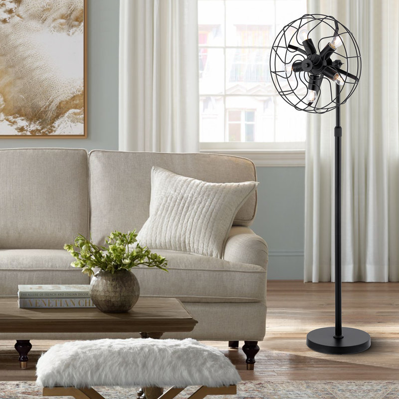 Aniki 62'' Novelty Floor Lamp, Black, Black