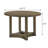 Juelz Brown 47.75" Dining Table