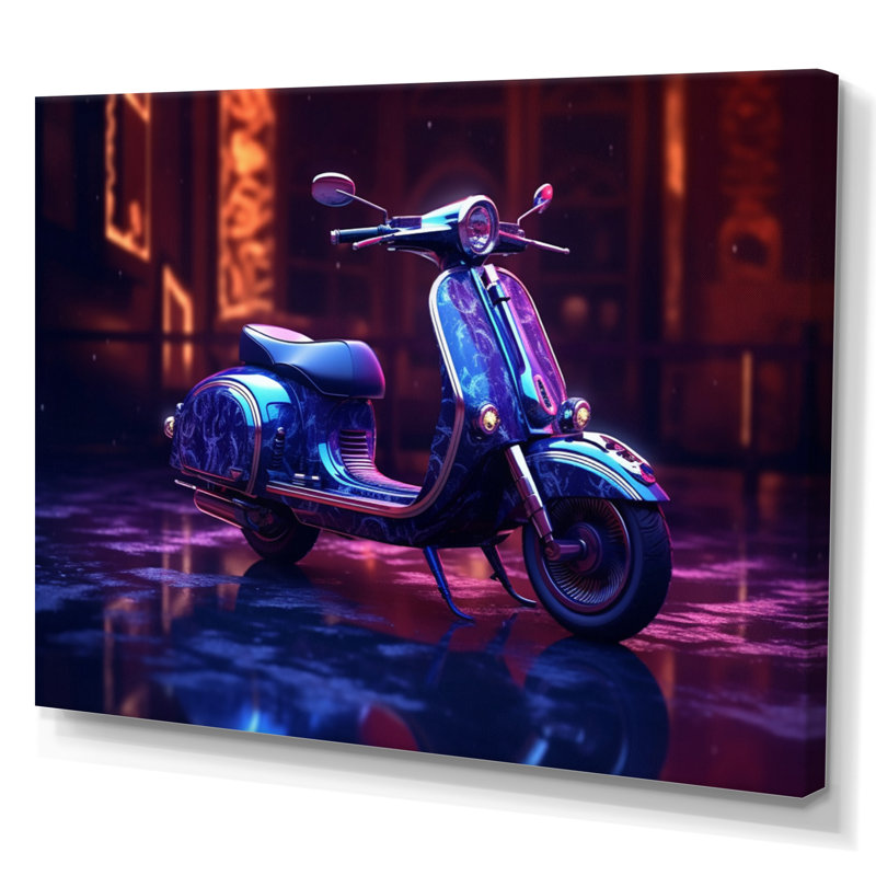 Scooter City Rides III, H 12 po x l 20 po x P 1 po, Toile tendue