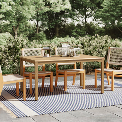 Sonlin Rectangular Teak Outdoor Dining Table