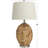 Barbazan Seagrass Handmade Woven Brown Table Lamp with Silver Base