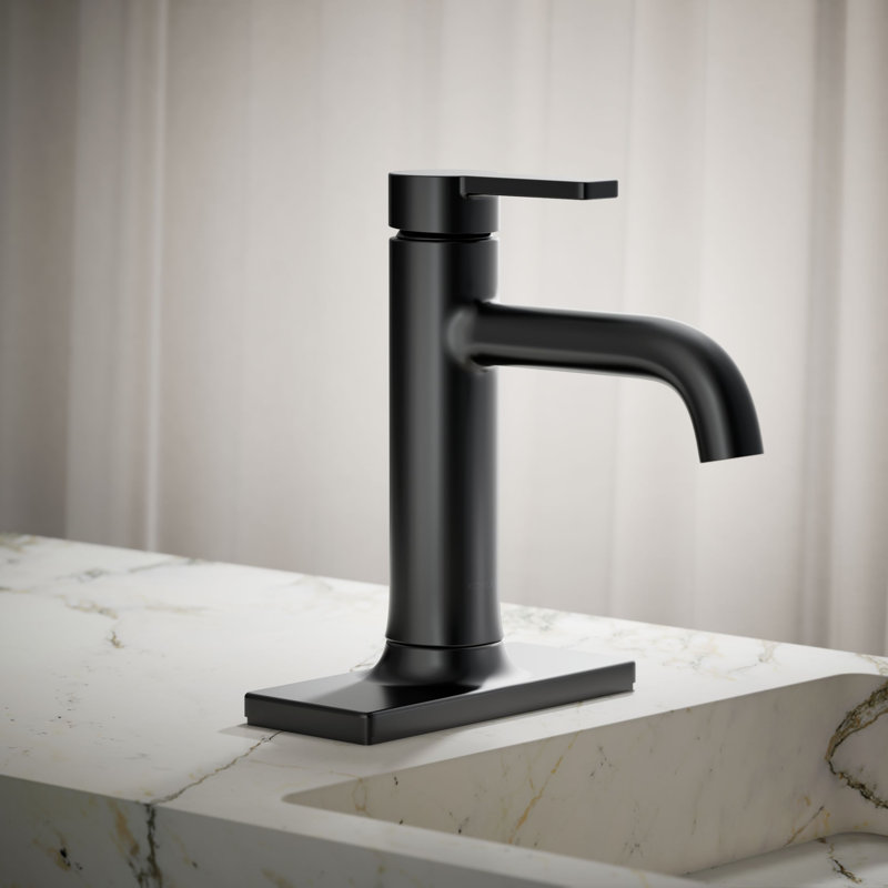 Venza Single-Handle Bathroom Sink Faucet 1.2 GPM, Matte Black