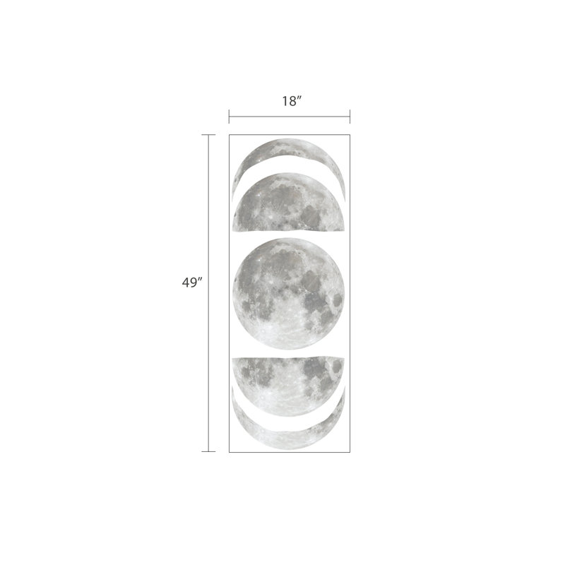 Décalcomanie murale phases de lune