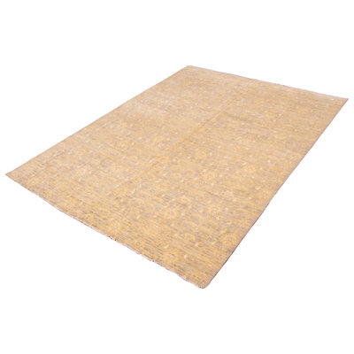 One-of-a-Kind 5' X 6'5" New Age Wool Area Rug in Gray