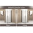 Half-frame Design Aluminum Frame Hinged Shower Door