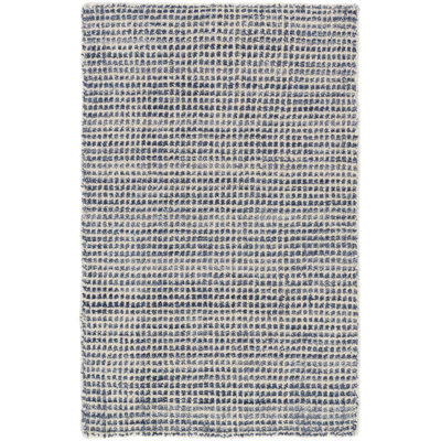 Homer Blue Hand Loom Knotted Wool/Viscose Rug