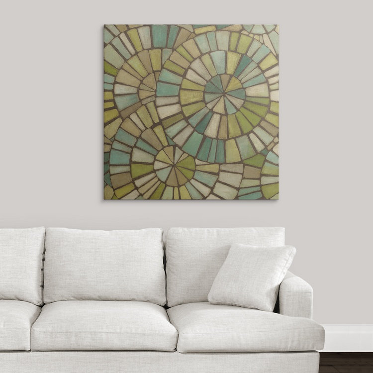 « ii » megan meagher, impression Kaleidoscopic Sea, H 35 po x l 35 po x P 1,5 po, Toile