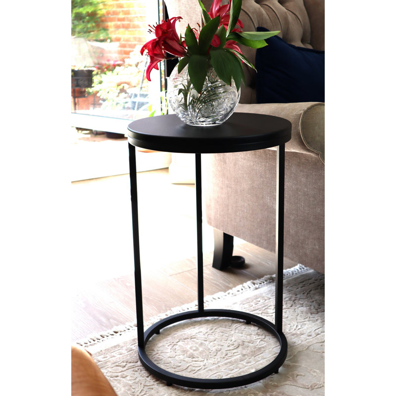Lafayette C Table End Table, Matte Black