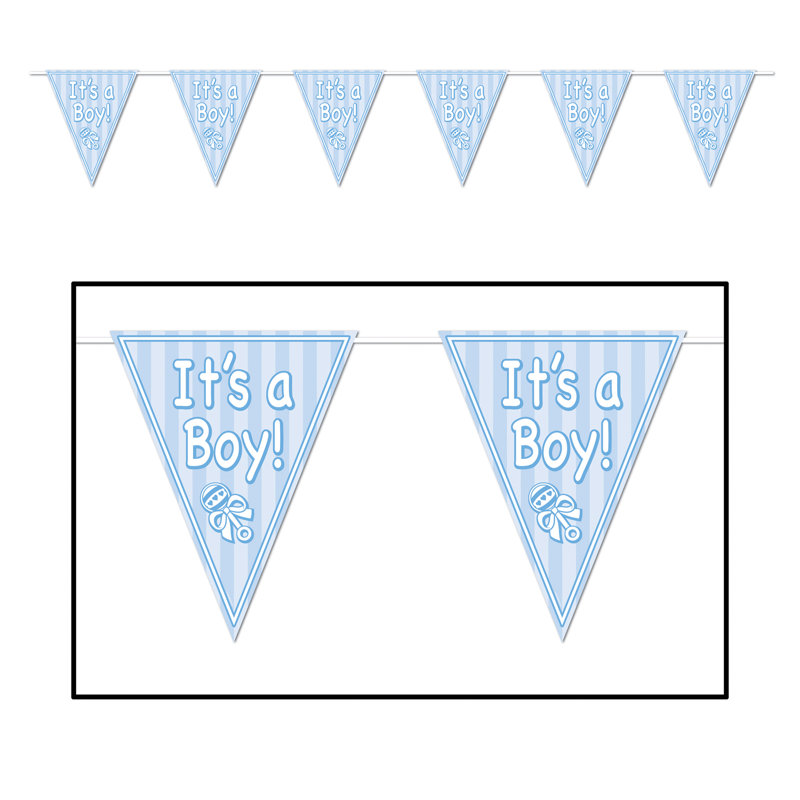 It's A Boy! Pennant Banner