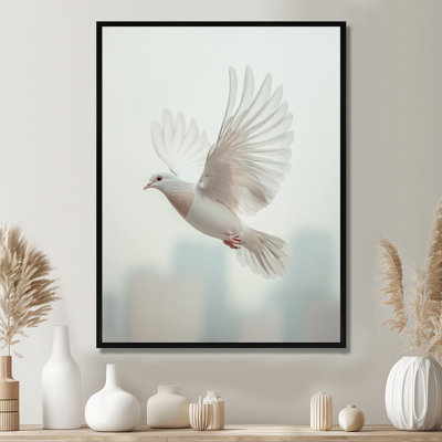 Konrad Columbidae Dove In The Urban Sky - Dove Canvas Art