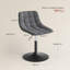 Tarquin Swivel Upholstered Adjustable Height Counter Stool-952882039