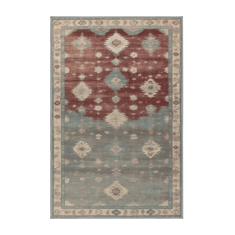 Tapis gris lavable à la machine, Rectangulaire 2 pi x 3 pi