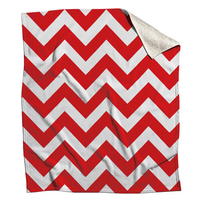 Couvertures rouges en zigzag