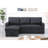 Upholstered Pull Out Sectional Sofa With Chaise