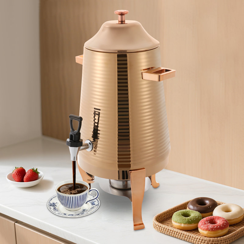 Distributeur de boissons 13L en acier inoxydable, distributeur de boissons chaudes et froides pour hôtels, restaurants et fêtes