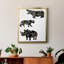 Toile encadrée de qualité supérieure avec animaux décoratifs safari ornemental II-1455225725-1455225724