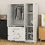 Armoire penderie avec 4 portes et 3 tiroirs-551276089