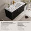 Meuble-lavabo mural 48 po avec lavabo, meuble de rangement flottant, comptoir en résine de pierre, bois, tiroirs à fermeture en douceur préassemblés, utilisation en bois à long terme pour la performance