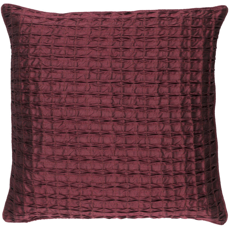 Rutledge Down Throw Pillow, 18" H x 18" W x 4" D, Eggplant