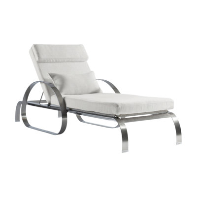 Malibu 87.5" Long Single Chaise with Cushions