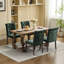 Lot de 2 chaises de salle à manger rembourrées en chenille olive, revêtement en similicuir haut de gamme, design ergonomique, forme incurvée, idéales comme chaise d'appoint pour un bureau ou une chambre, assise confortable en mousse à mémoire de forme, rivets classiques