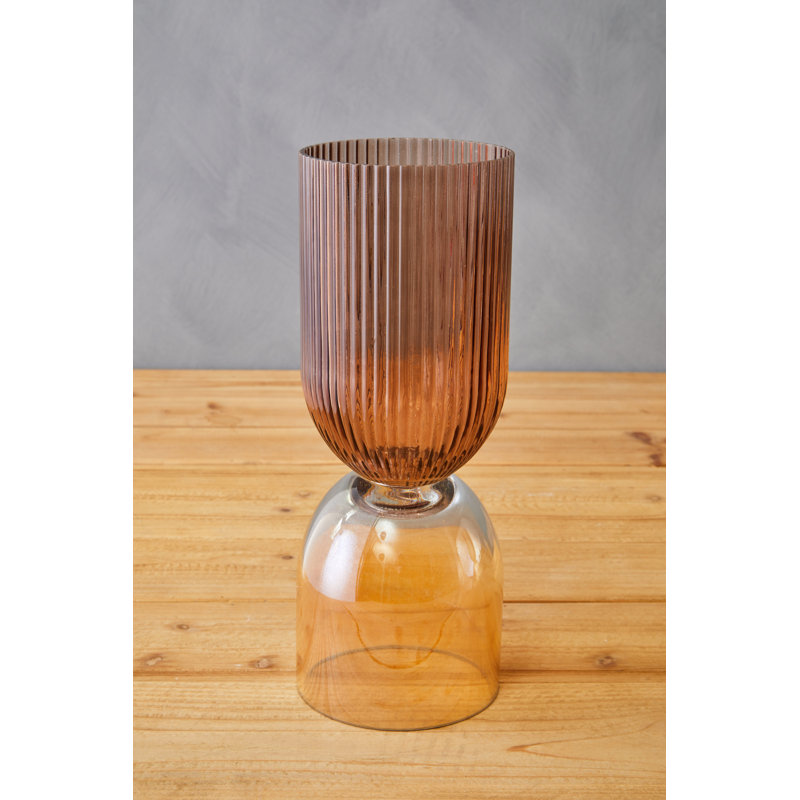 Demekia Glass Table Vase, 31cm H x 12cm W x 12cm D