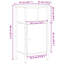 Hedger 41cm W Iron Bedside Table-1084920230-1084920225